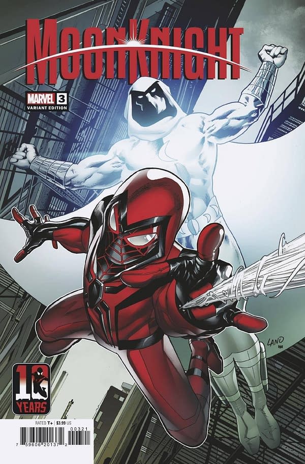 Cover image for MOON KNIGHT #3 LAND MILES MORALES 10TH ANNIV VAR