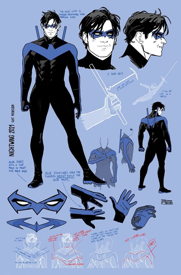 Nightwing Gets His Blue Finger Stripes Back In January 2022