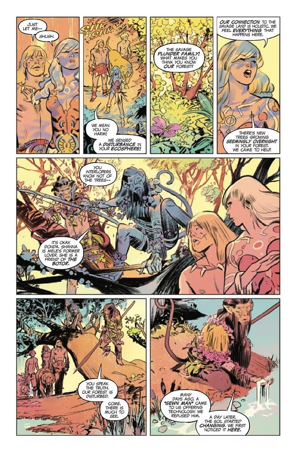 Interior preview page from AUG211110 KA-ZAR LORD OF THE SAVAGE LAND #2 (OF 5), by (W) Zac Thompson (A) German Garcia (CA) Jesus Saiz, in stores Wednesday, October 13, 2021 from MARVEL COMICS