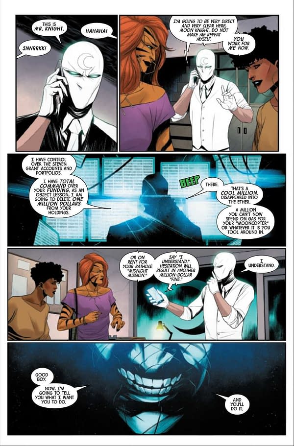 Interior preview page from MOON KNIGHT #4