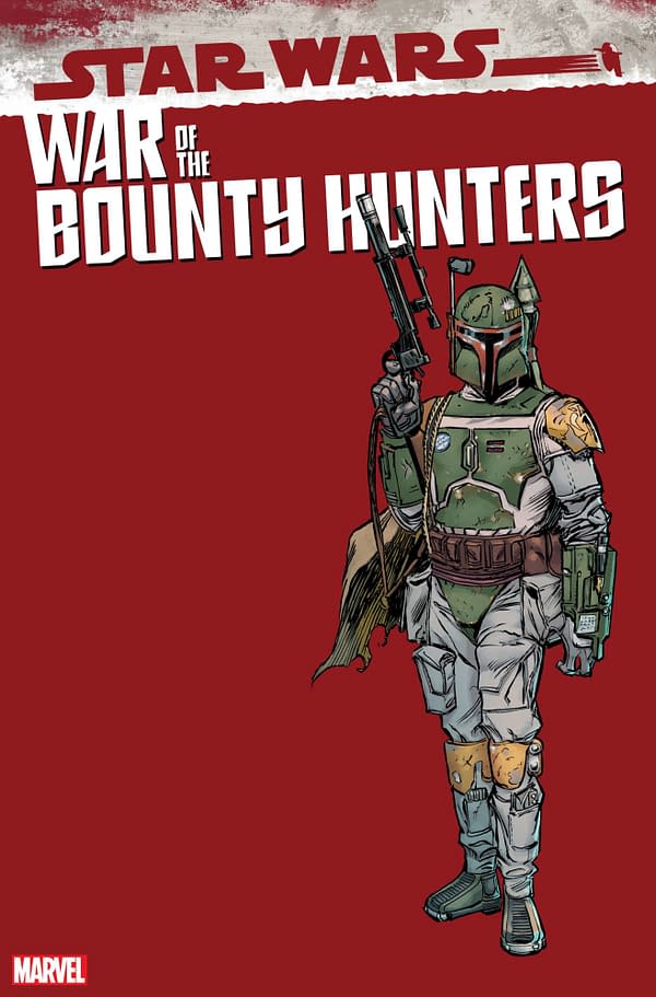 Cover image for AUG211239 STAR WARS WAR OF THE BOUNTY HUNTERS #5 (OF 5) FRENZ HANDBOOK VAR, by (W) Charles Soule (A) Luke Ross (CA) Ron Frenz, in stores Wednesday, October 13, 2021 from MARVEL COMICS