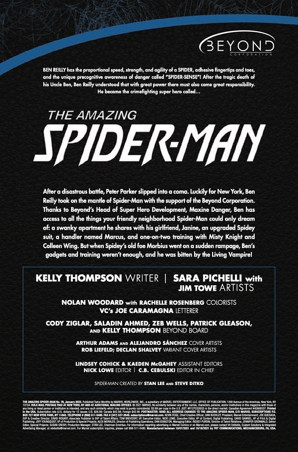 Preview page from Amazing Spider-Man #78
