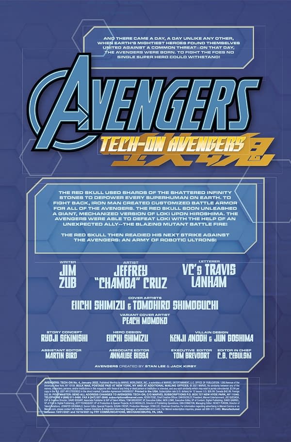 Preview page from Avengers: Tech On #4