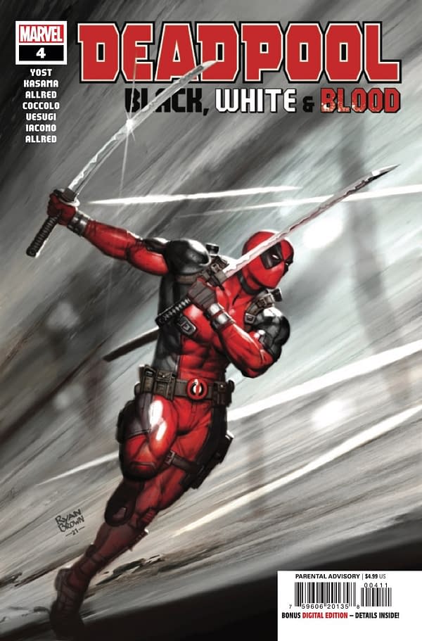Cover image for Deadpool: Black, White, & Blood #4