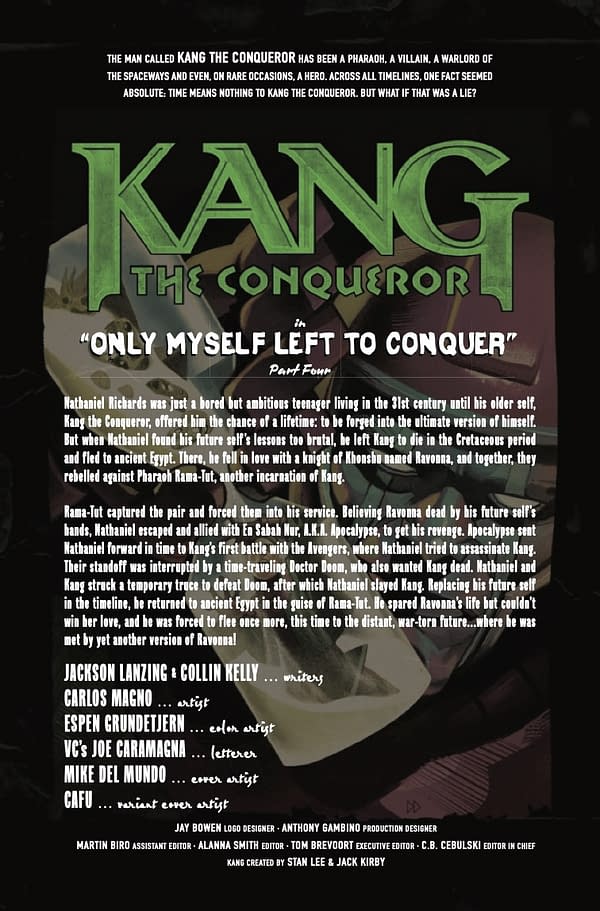 Preview page from Kang the Conqueror #4