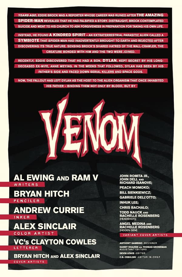 Preview page from Venom #1
