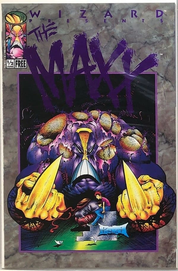 Sam Kieth Original Art Cover For Wizard Magazine's Maxx 1/2 For Sale