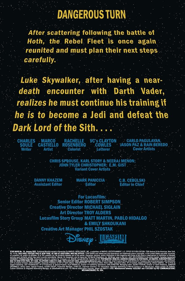 Interior preview page from Star Wars #19