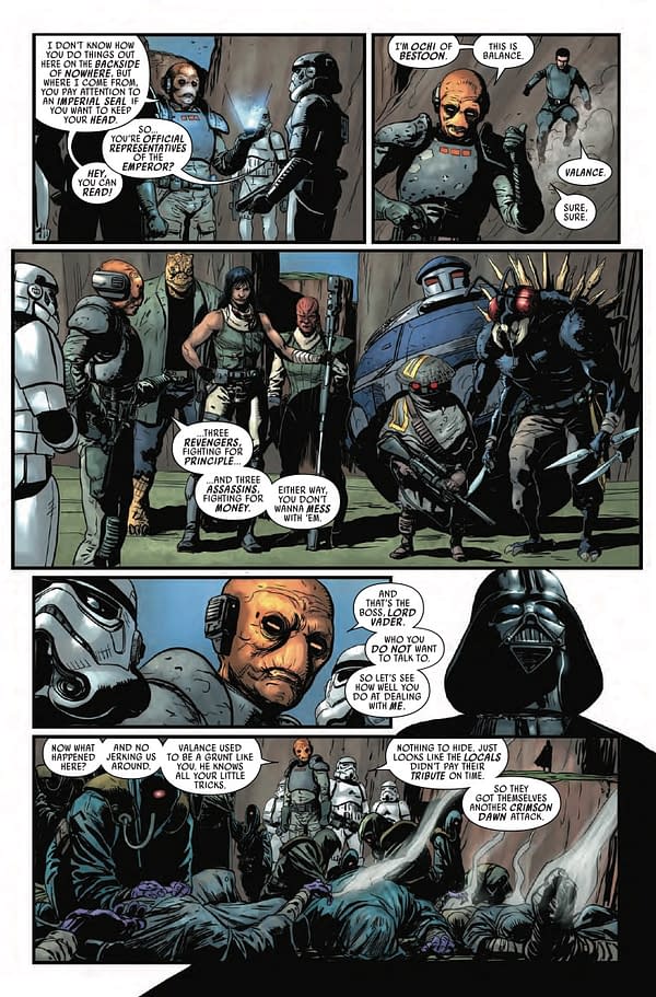 Interior preview page from Star Wars: Darth Vader #19