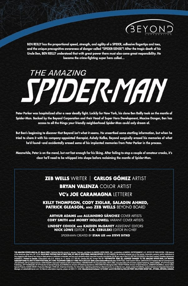 Interior preview page from Amazing Spider-Man #87