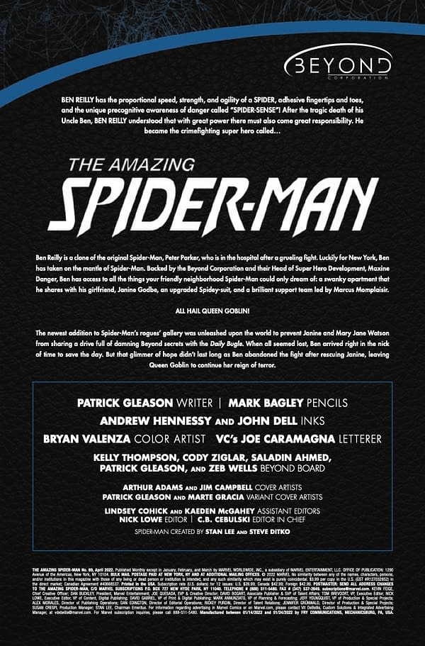 Interior preview page from Amazing Spider-Man #89
