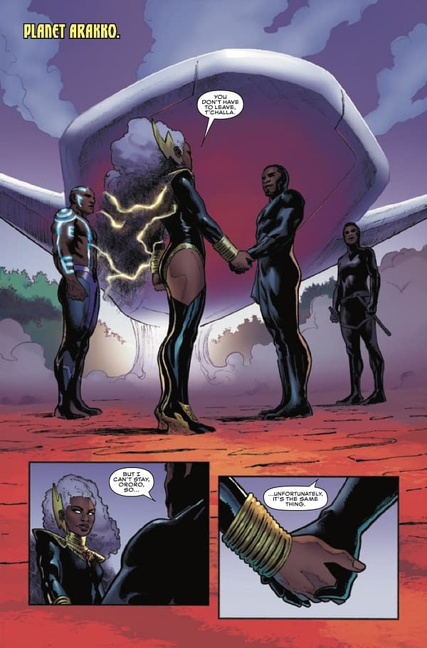 Interior preview page from BLACK PANTHER #4 ALEX ROSS COVER