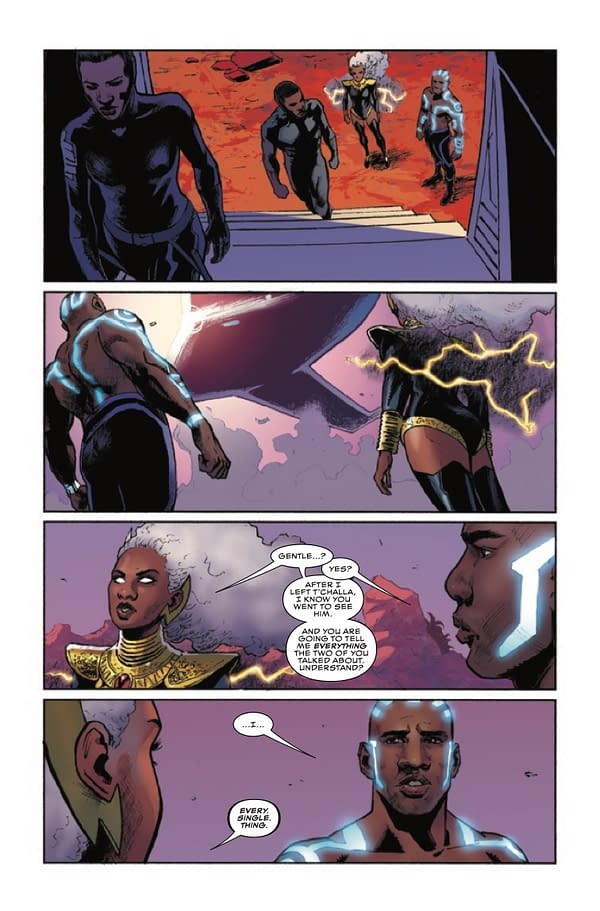 Interior preview page from BLACK PANTHER #4 ALEX ROSS COVER