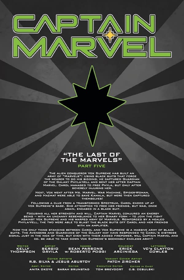 Interior preview page from CAPTAIN MARVEL #36 R.B. SILVA COVER