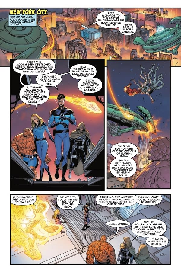 Interior preview page from Fantastic Four #40