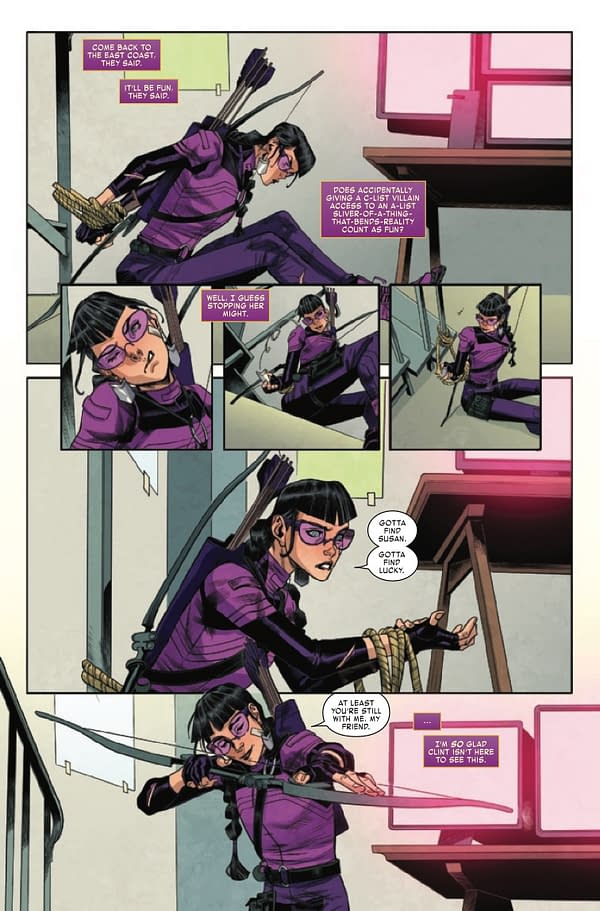 Interior preview page from Hawkeye: Kate Bishop #4
