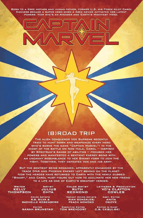 Interior preview page from CAPTAIN MARVEL #37 R.B. SILVA COVER