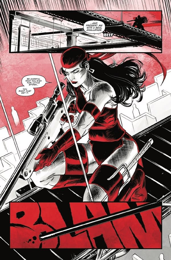 Interior preview page from ELEKTRA: BLACK, WHITE & BLOOD #3 PAULO SIQUEIRA COVER