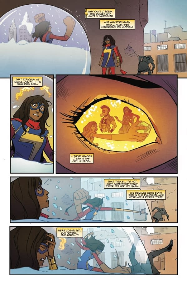 Interior preview page from MS. MARVEL: BEYOND THE LIMIT #4 MASHAL AHMED COVER