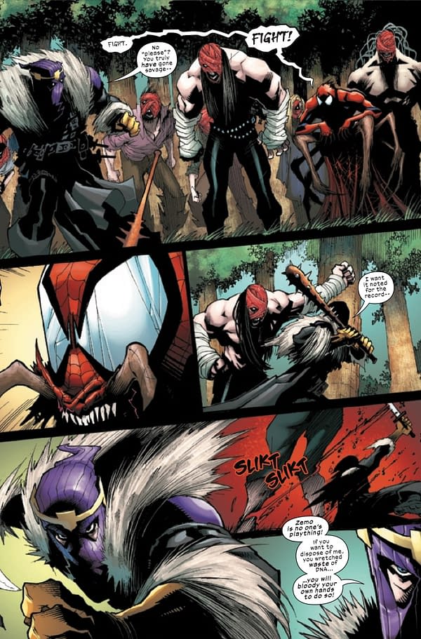 Interior preview page from SAVAGE SPIDER-MAN #2 NICK BRADSHAW COVER
