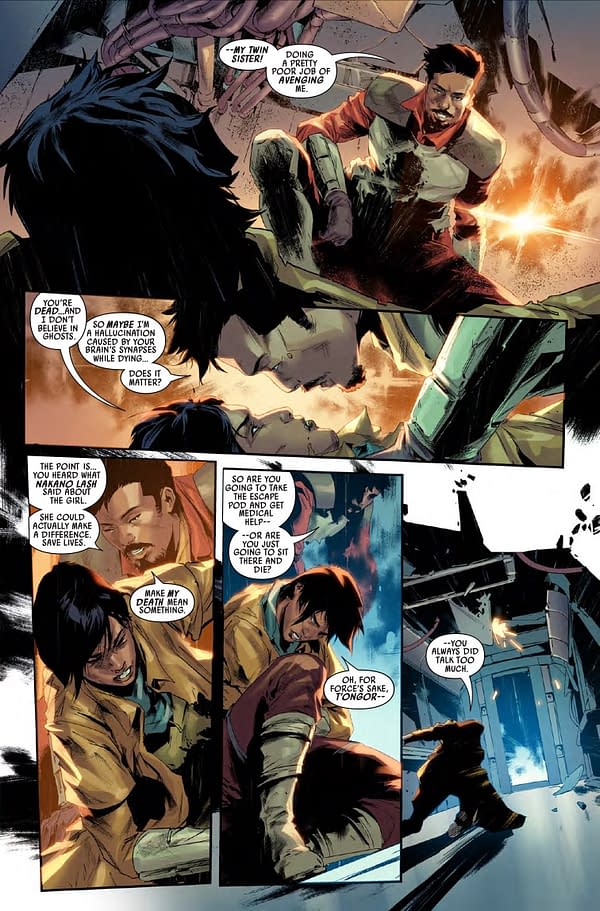 Interior preview page from STAR WARS: BOUNTY HUNTERS #21 GIUSEPPE CAMUNCOLI COVER