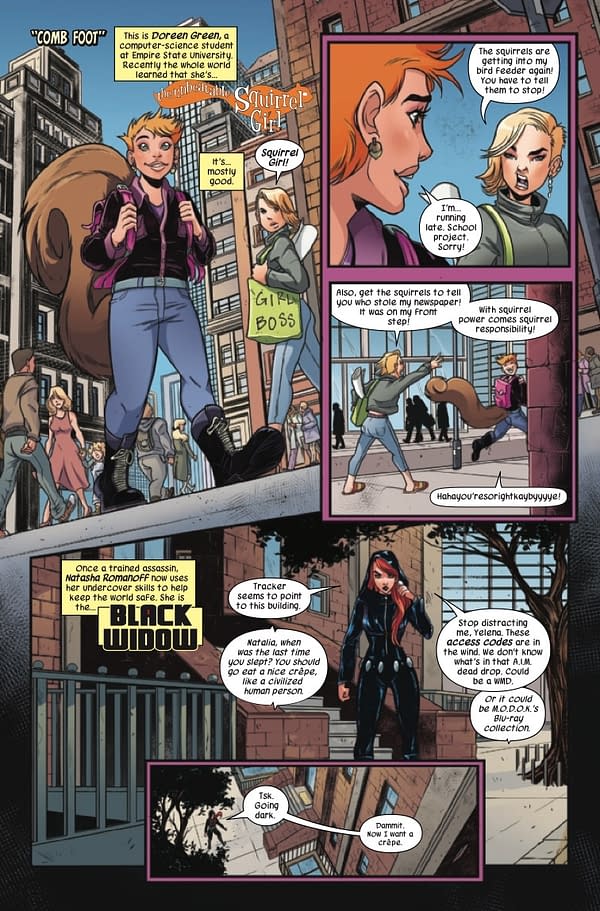 Interior preview page from WOMEN OF MARVEL #1 MIRKA ANDOLFO COVER