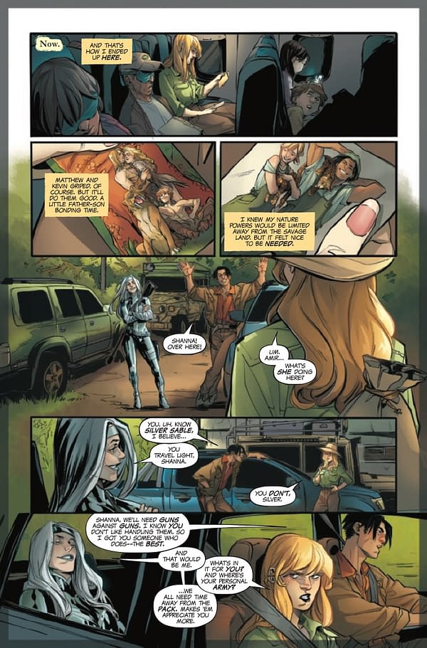Interior preview page from WOMEN OF MARVEL #1 MIRKA ANDOLFO COVER