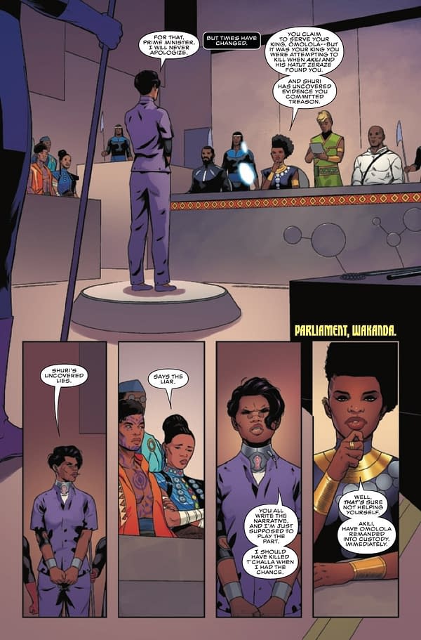 Interior preview page from BLACK PANTHER #5 ALEX ROSS COVER