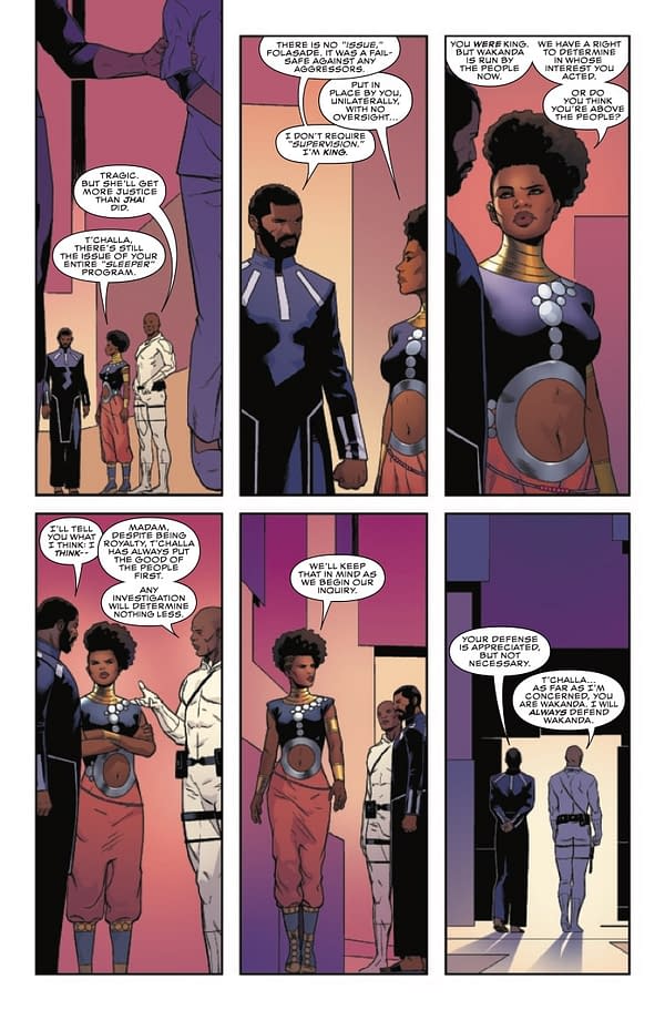 Interior preview page from BLACK PANTHER #5 ALEX ROSS COVER
