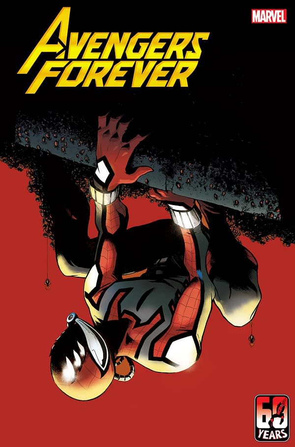 Cover image for AVENGERS FOREVER 5 GARBETT SPIDER-MAN VARIANT