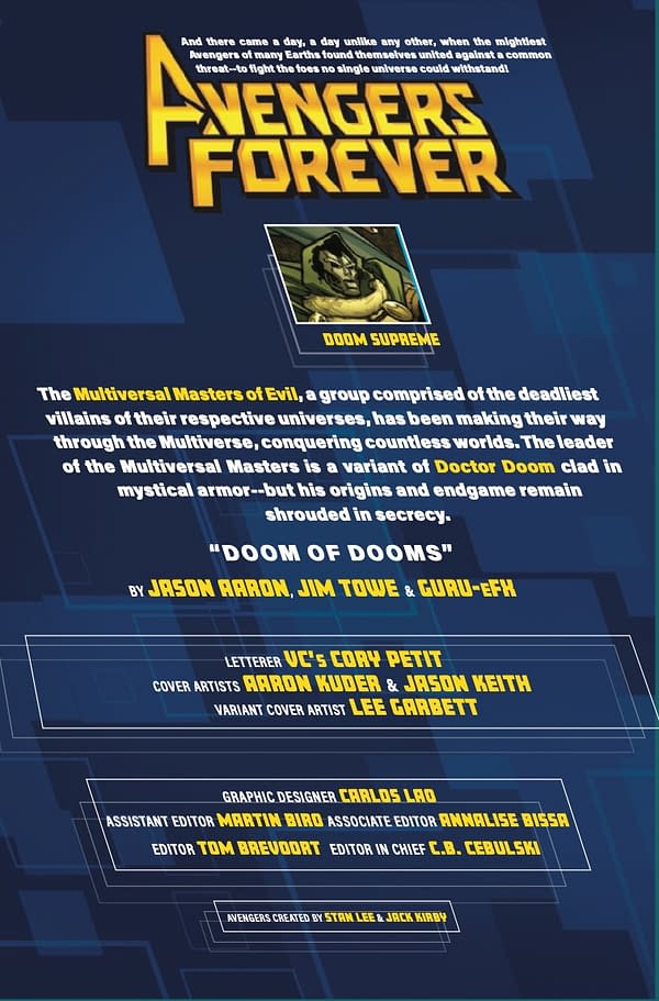 Interior preview page from AVENGERS FOREVER #5 AARON KUDER COVER