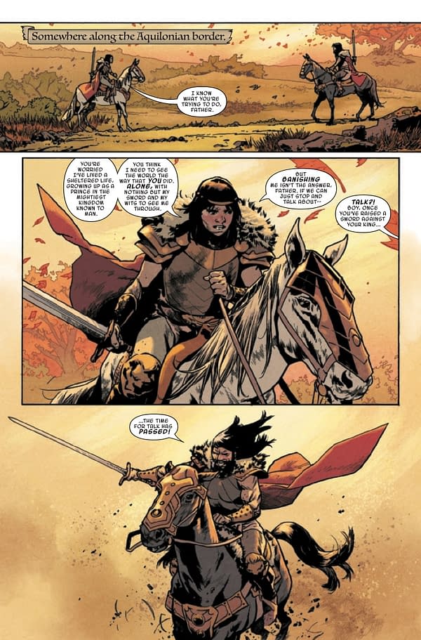 Interior preview page from KING CONAN #4 MAHMUD ASRAR COVER