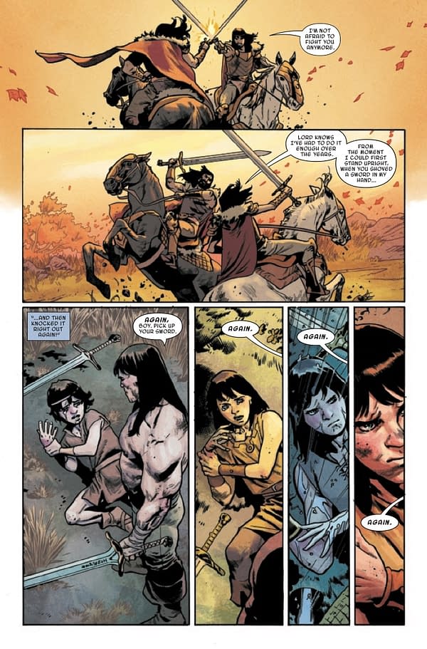 Interior preview page from KING CONAN #4 MAHMUD ASRAR COVER