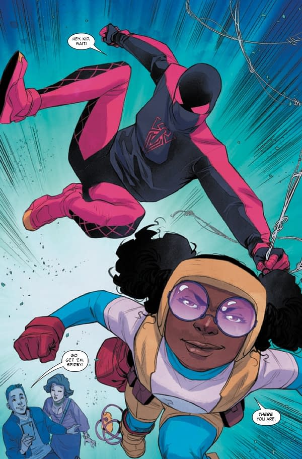 Interior preview page from MILES MORALES AND MOON GIRL #1 ALITHA MARTINEZ COVER