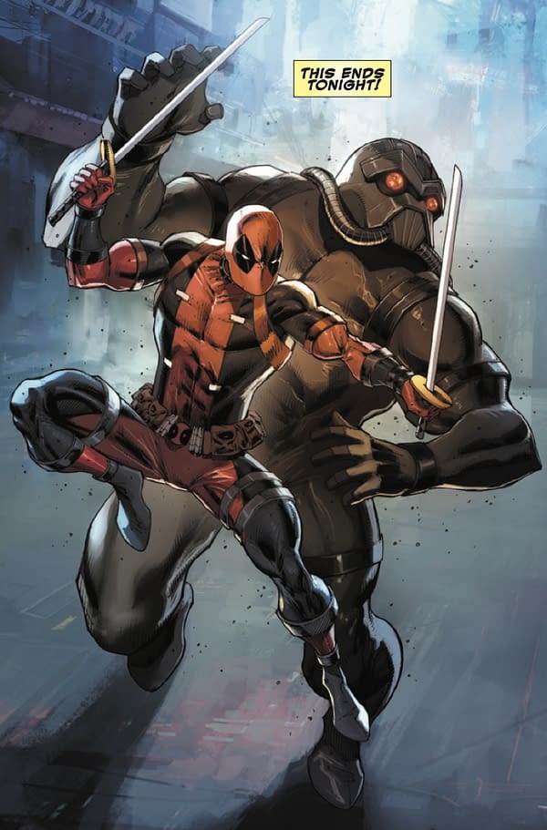 Interior preview page from DEADPOOL: BAD BLOOD #3 ROB LIEFELD COVER