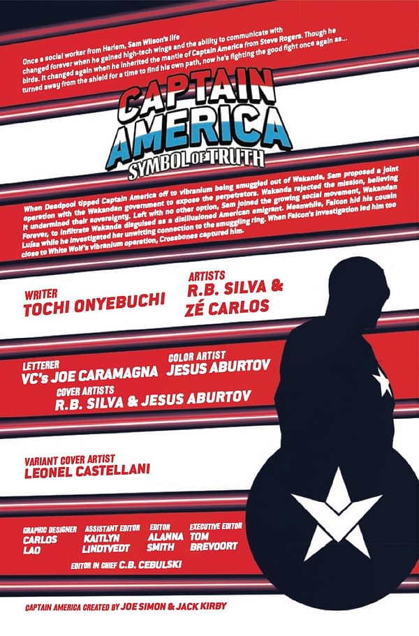 Interior preview page from CAPTAIN AMERICA: SYMBOL OF TRUTH #4 R.B. SILVA COVER