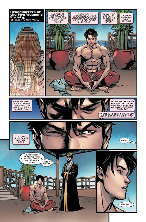 Interior preview page from SHANG-CHI AND THE TEN RINGS #2 DIKE RUAN COVER