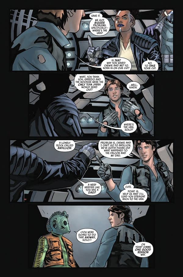 Interior preview page from STAR WARS: HAN SOLO AND CHEWBACCA #5 PHIL NOTO COVER