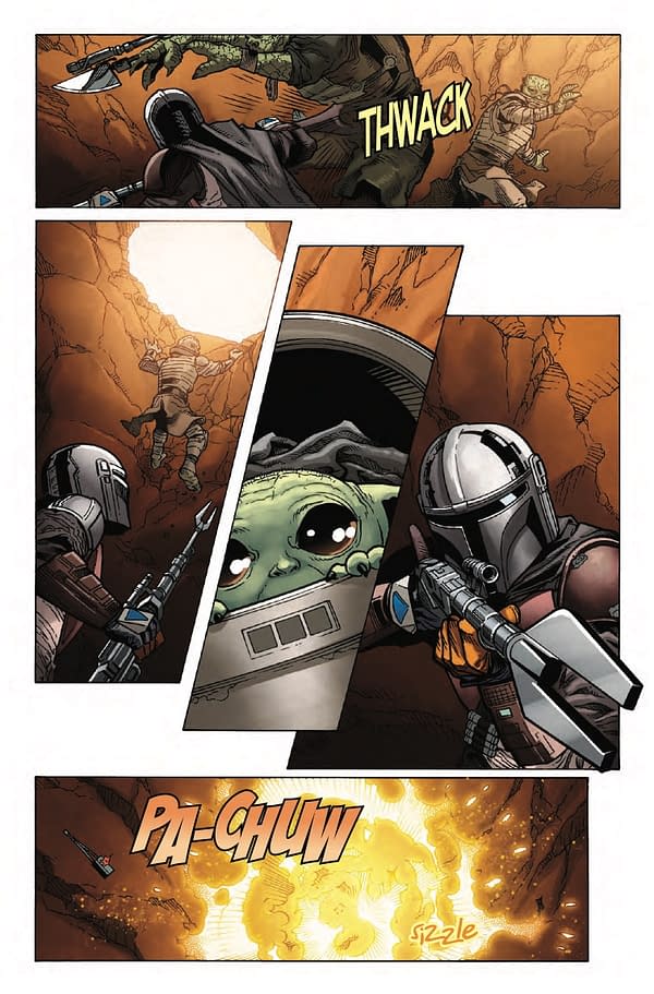 Interior preview page from STAR WARS: THE MANDALORIAN #2 KAARE ANDREWS COVER