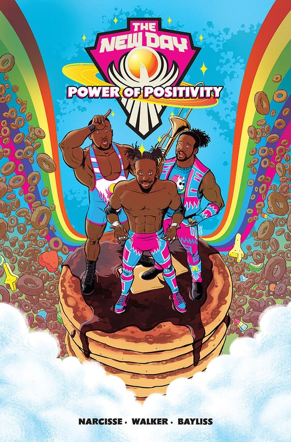 The cover to WWE The New Day: Power Of Positivity, courtesy of Simon & Schuster