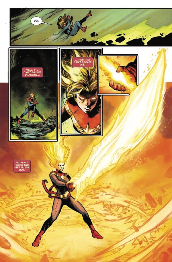 Interior preview page from CAPTAIN MARVEL #41 JUAN FRIGERI COVER
