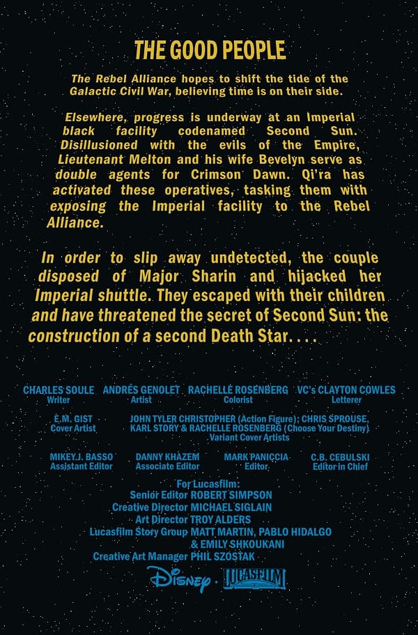 Interior preview page from STAR WARS #27 E.M. GIST COVER