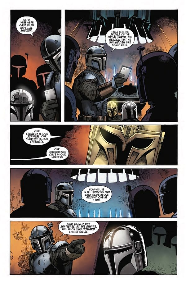 Interior preview page from STAR WARS: THE MANDALORIAN #3 GARY FRANK COVER