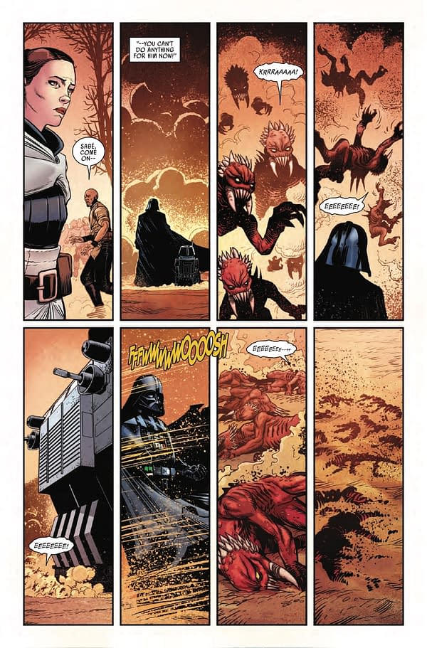 Interior preview page from STAR WARS: DARTH VADER #27 RAHZZAH COVER