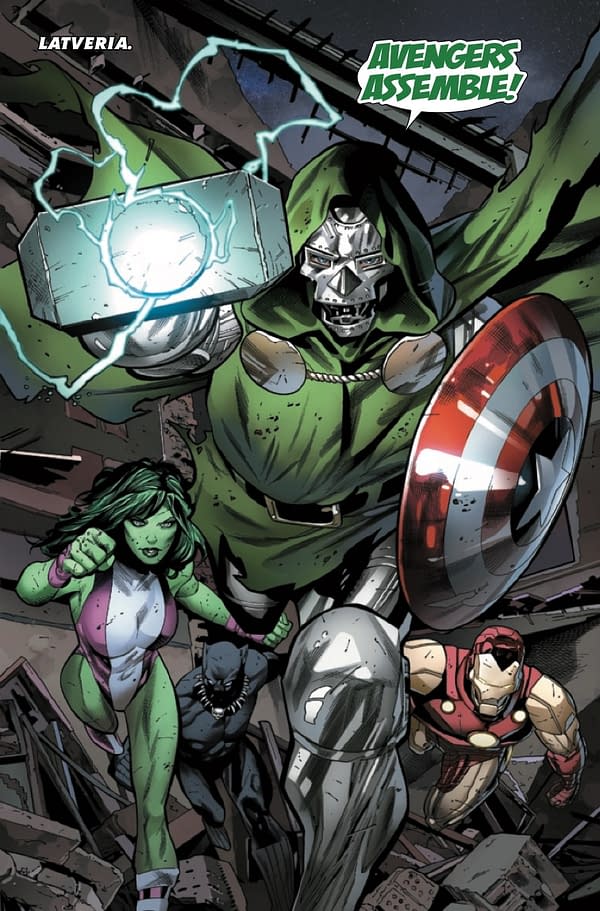 Interior preview page from ALL-OUT AVENGERS #2 GREG LAND COVER