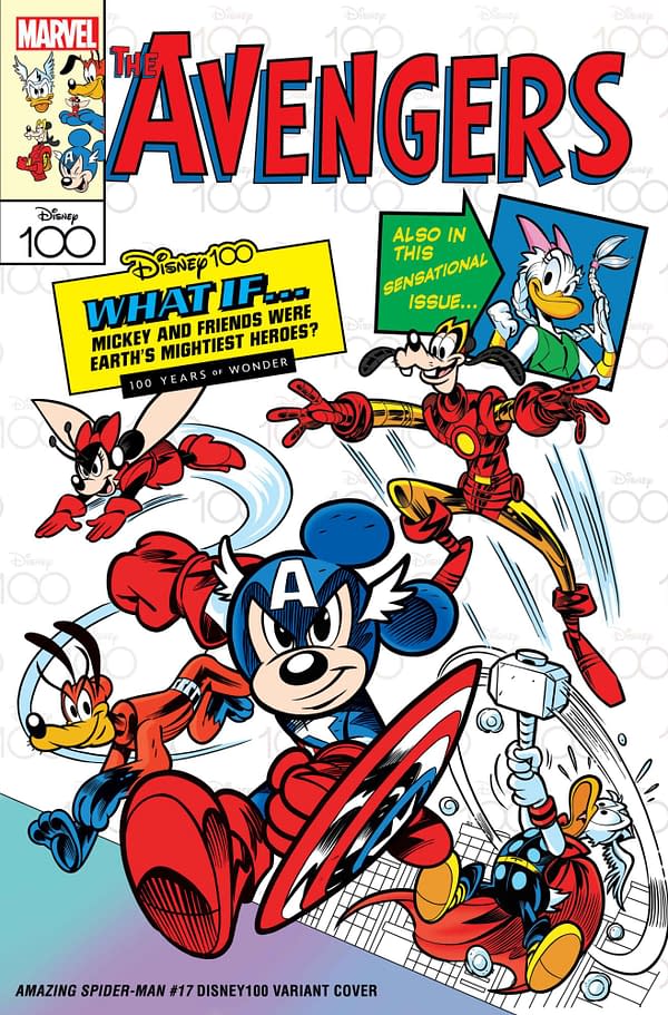 Marvel To Publish DisneyCrossover Covers For Disney100 Anniversary