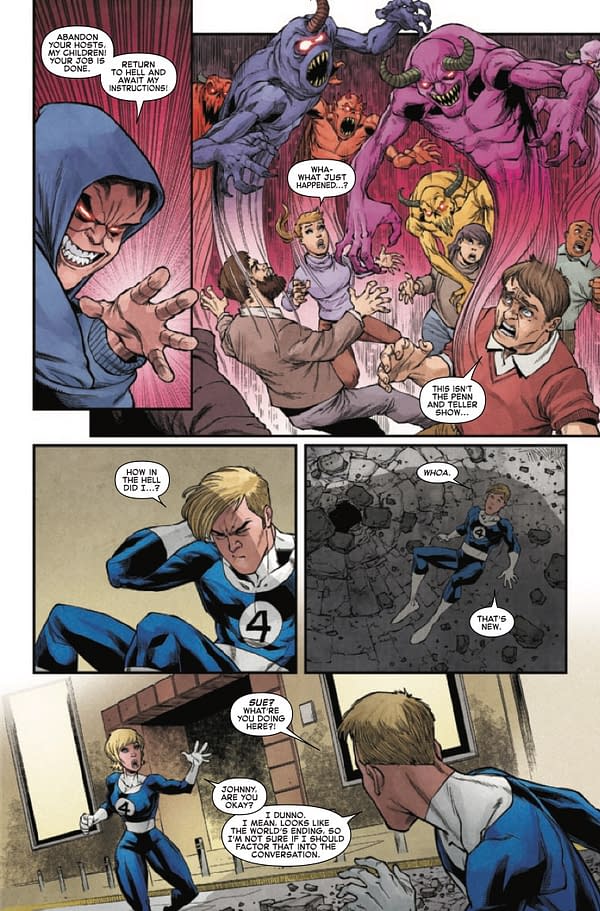 Interior preview page from NEW FANTASTIC FOUR #5 NICK BRADSHAW COVER