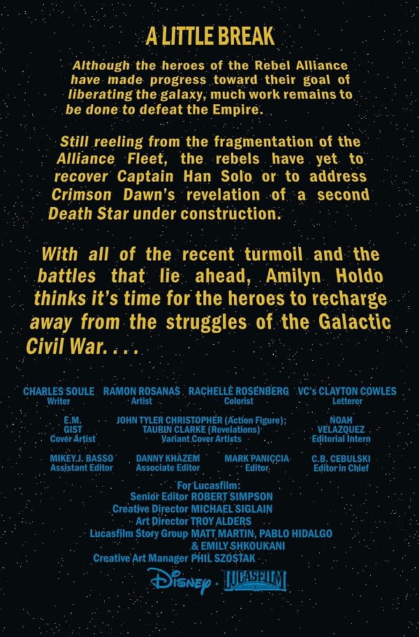 Interior preview page from STAR WARS #29 E.M. GIST COVER