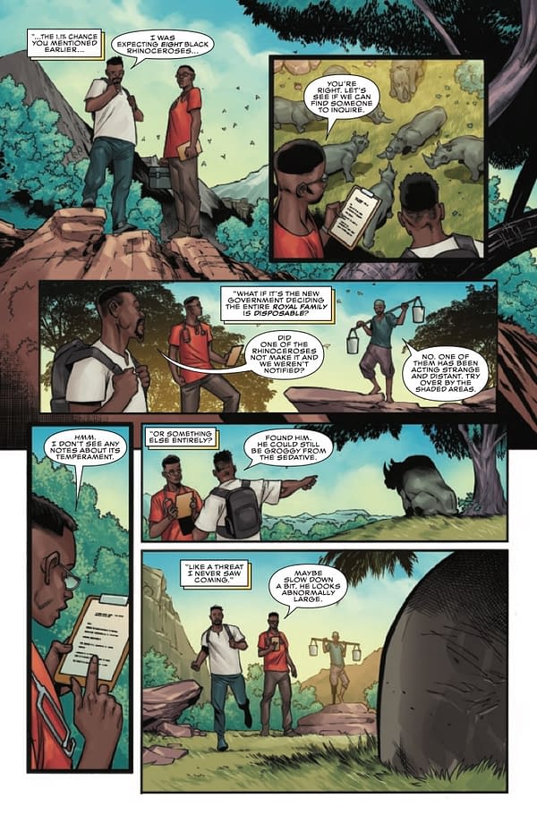 Interior preview page from WAKANDA #1 MATEUS MANHANINI COVER