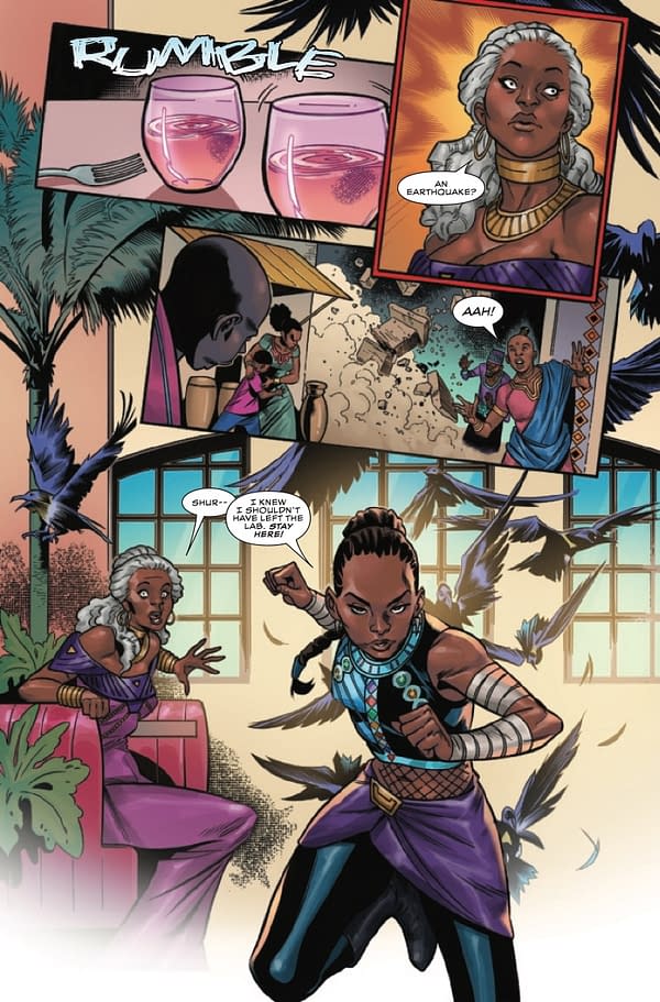 Interior preview page from WAKANDA #1 MATEUS MANHANINI COVER